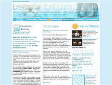 Tablet Screenshot of breastdoctors.com